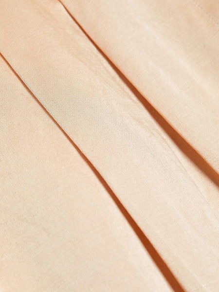 Pleated Front Satin Pants