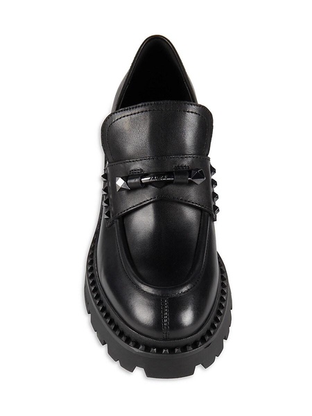 Nelson Studded Leather Loafers