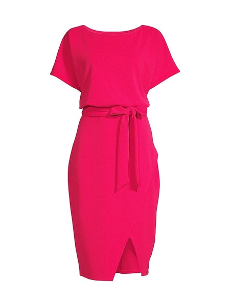 Dolman Sleeve Knee-Length Dress