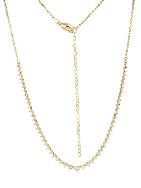 14K Yellow Gold & Diamond Necklace