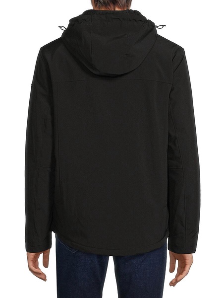 Faux Fur Lined Hooded Zip Up Jacket