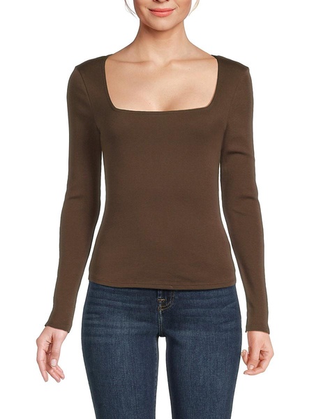Solid Squareneck Top