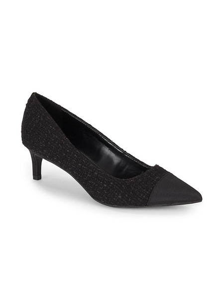 Dejella Tweed Kitten Heel Pumps