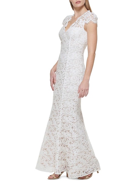 Lace Fit & Flare Gown