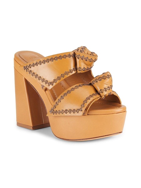 119MM Knot Strap Leather Sandals