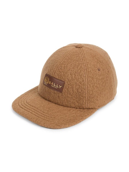 Virgin Wool-Cashmere Logo Baseball Cap