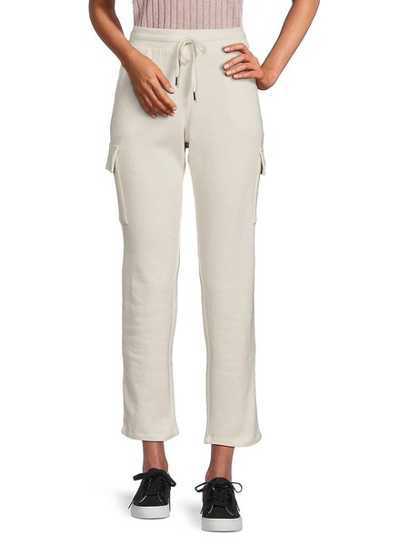 Fleece Drawstring Cropped Pants