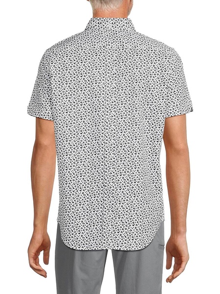 Short Sleeve Floral Button Down Shirt