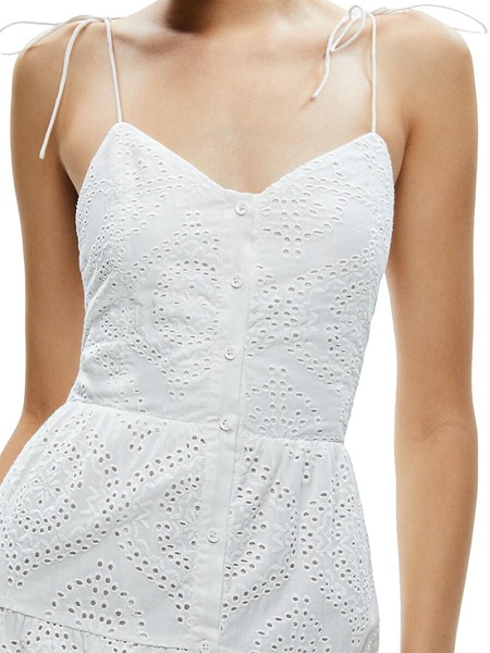 Shantella Embroidered Cotton Voile Maxi Dress