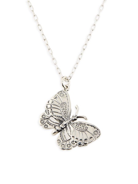 Sterling Silver Butterfly Pendant Necklace