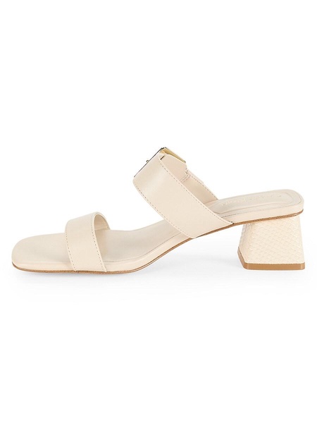 Caverie Faux Leather Buckle Sandals