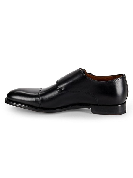 Pierce Leather Monk Strap Shoes