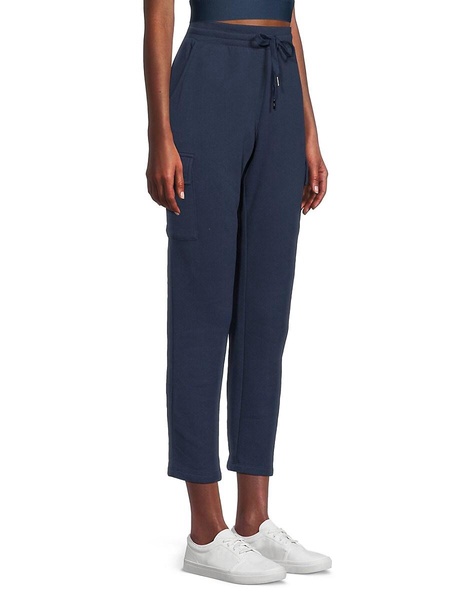 Fleece Drawstring Cropped Pants
