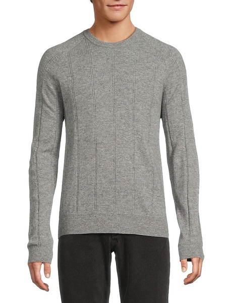 Textured Striped Cashmere Sweater