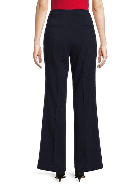 Wide Leg Pintuck Trousers