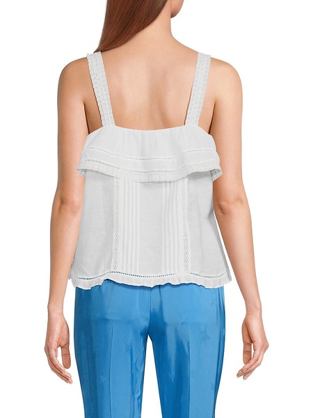 Cya Tomboy Ruffle Pintuck Top