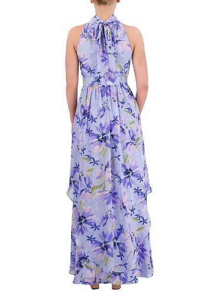 Floral Mockneck Maxi Dress