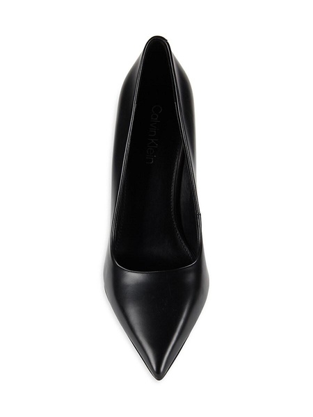 Dessia 85MM Point Toe Leather Pumps