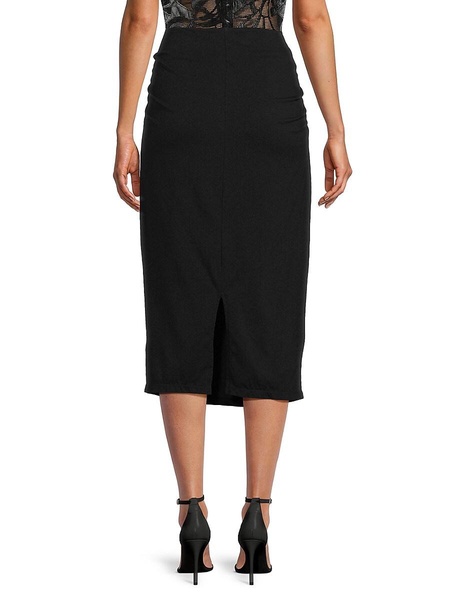 Ruched Pencil Skirt
