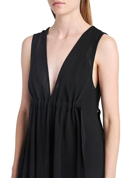 Lorna V-Neck Midi-Dress