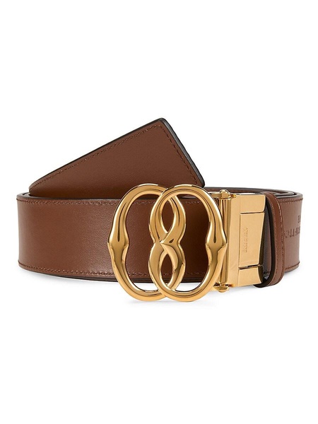 Taurus Logo Leather Reversible Belt