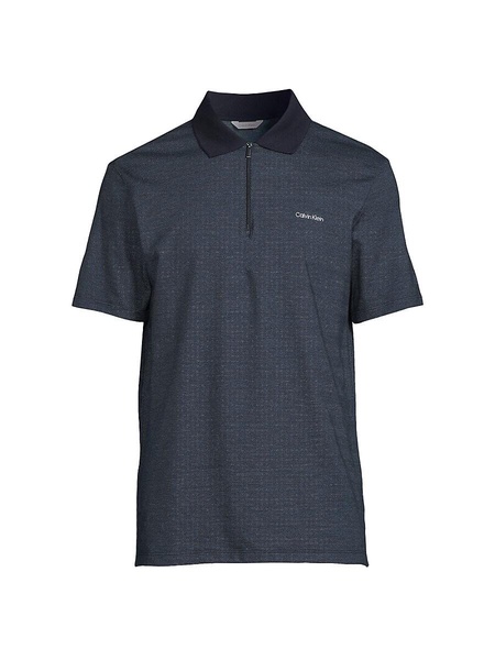 Logo Quarter Zip Polo
