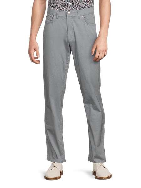 Cooper U Diagonal Striped Stretch Cotton Pants