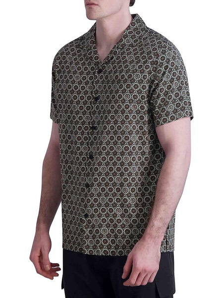 Short Sleeve Medallion Camp Shirt