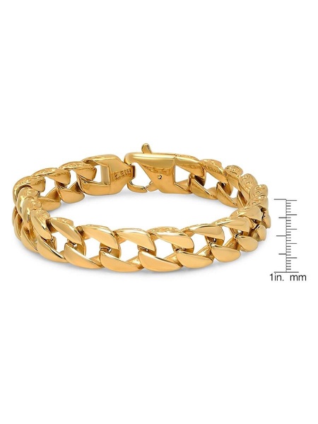 18K Goldplated Stainless Steel Chain Link Bracelet