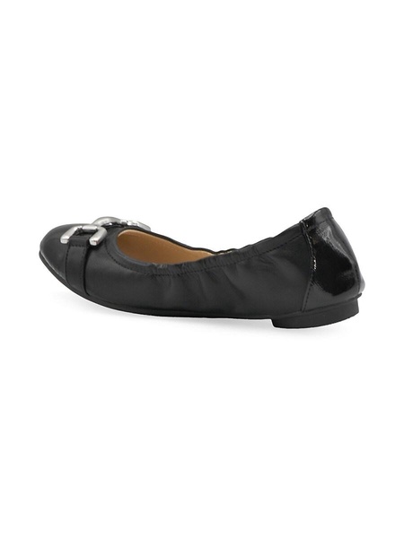 Cadeeno Faux Leather Ballet Flats