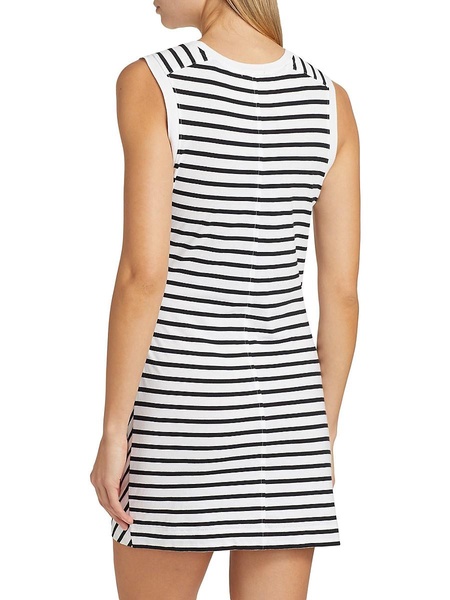Stripe Jersey Cotton Tank Minidress