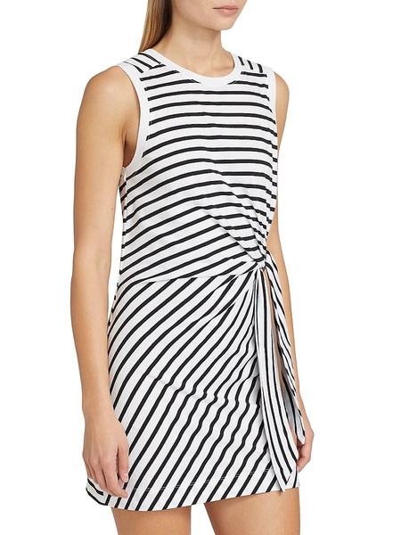 Stripe Jersey Cotton Tank Minidress
