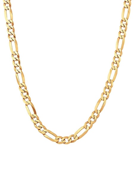 Basic 18K Goldplated Sterling Silver Figaro Chain Necklace/22"