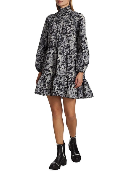 Alicia Floral Tiered Mini Dress