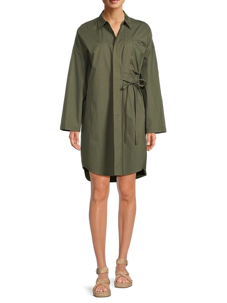 High Low Mini Shirtdress