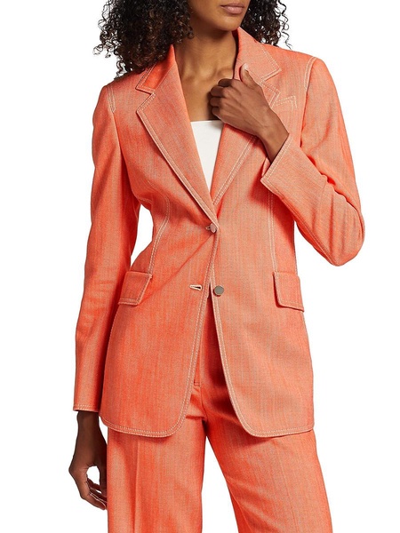 Washed Denim Blazer