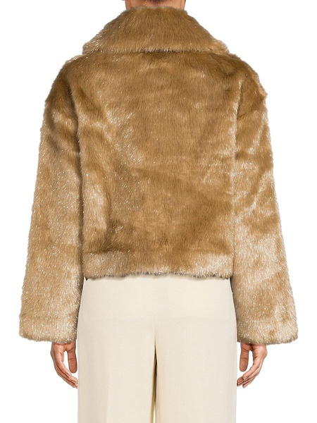 Aubin Faux Fur Metallic Jacket