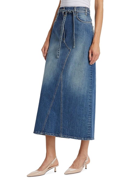 Dean Denim Midi Skirt