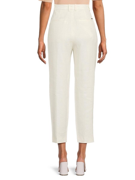 Tefike Linen Blend Cropped Pants