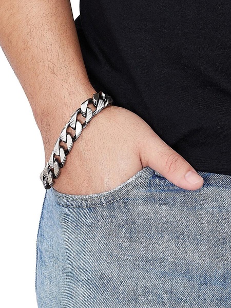 Sterling Silver Curb Chain Bracelet