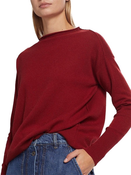 COLLECTION Rolled Crewneck Sweater