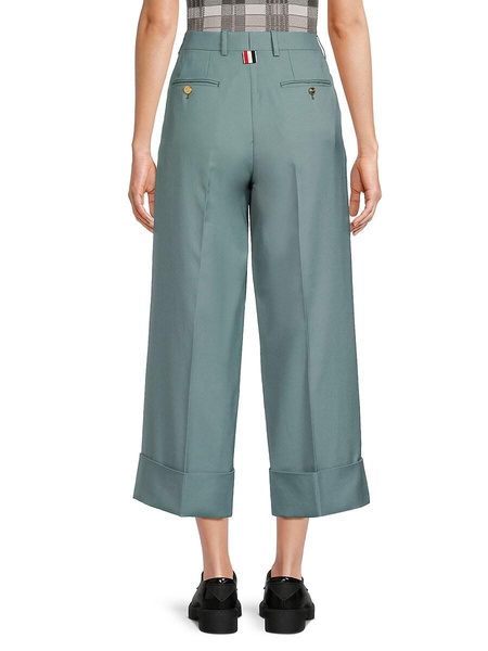 Wool Blend Cropped Pants