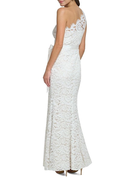 One Shoulder Lace Gown