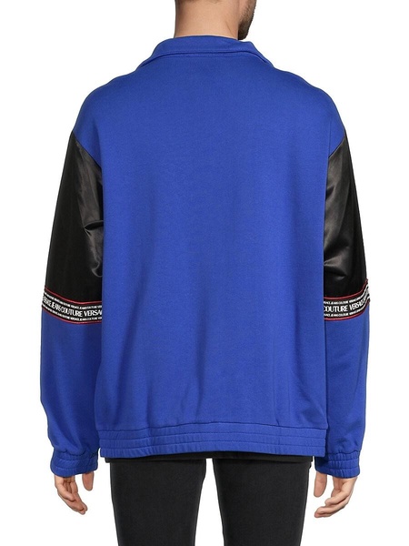 Two Tone Logo Zip Jacket