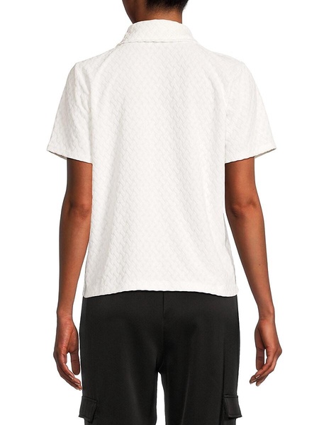 Woven Terry Button Up Shirt