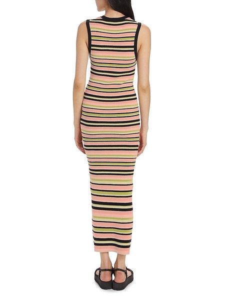 Striped Knit Maxi Dress