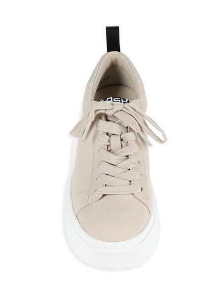 Leather Low Top Platform Sneakers