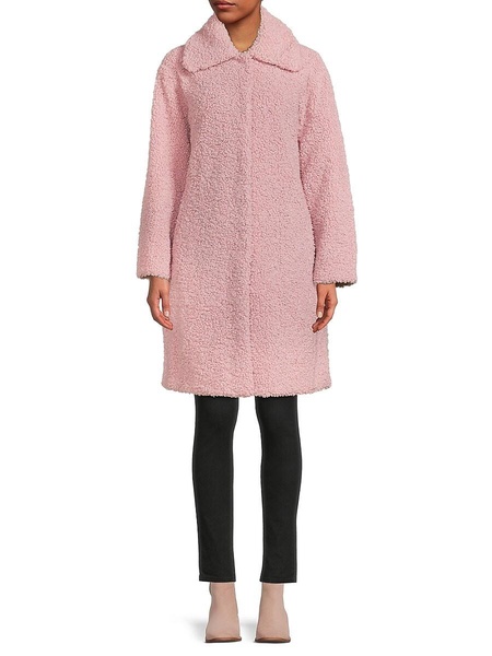 Collared Faux Fur Coat