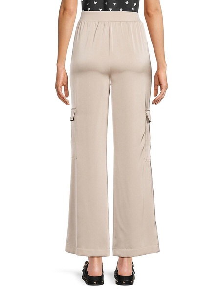 Banded Waist Flat Front Pants