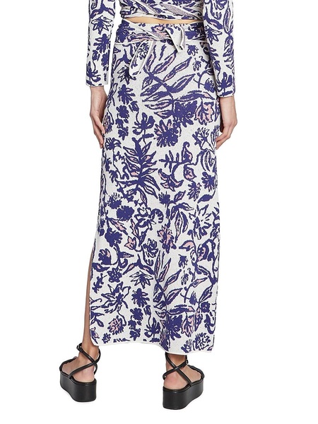 Kyra Floral Knit Maxi Skirt